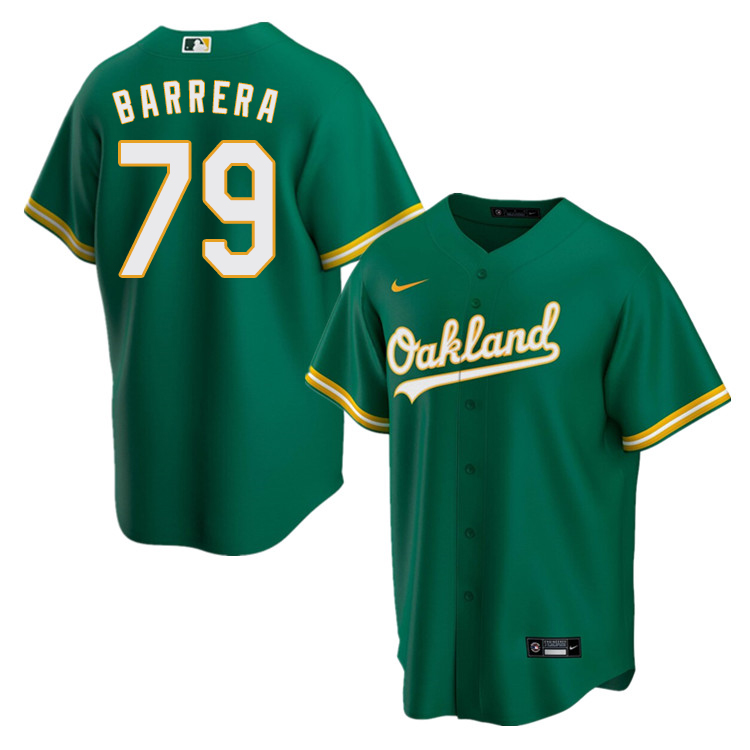 Nike Men #79 Luis Barrera Oakland Athletics Baseball Jerseys Sale-Green